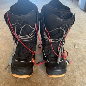 Nitro snowboarding boots size 10. used for one season